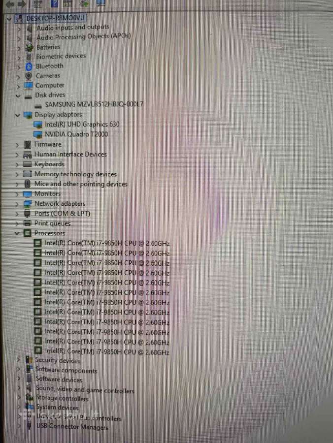I7-9750h 32gb 512gb SSD Quadro T1000 4gb 21% - nuotraukos Nr. 5