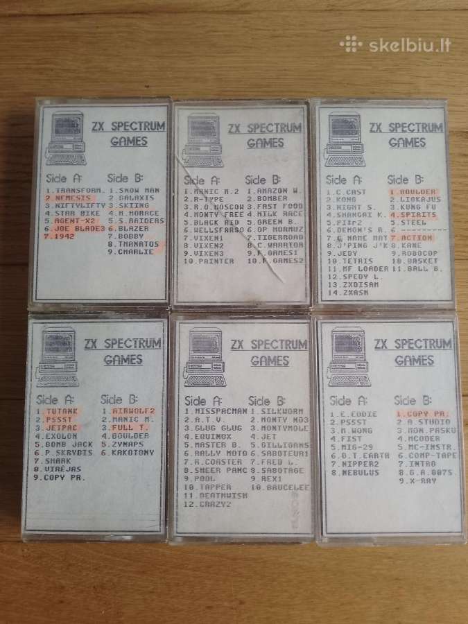 Zx Spectrum žaidimai,13 kasečių