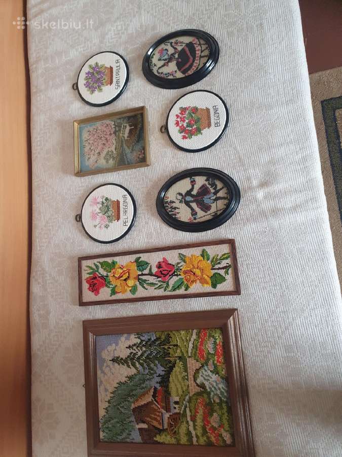 Interjero detalės,paveikslai siuvinėti kryžiuku - nuotraukos Nr. 4