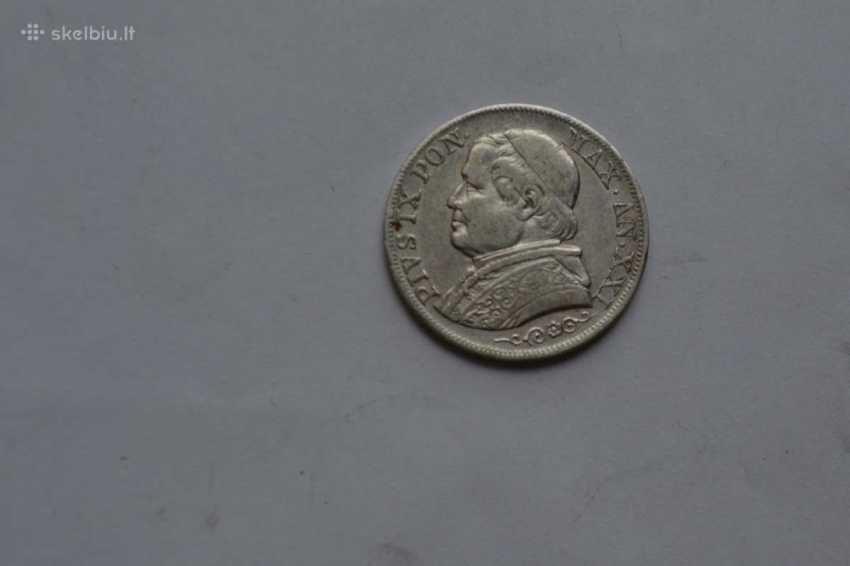 Italija 1 Lira 1867 m. - nuotraukos Nr. 2