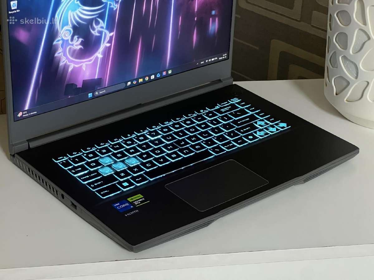 Parduodamas Msi Thin su Rtx 2050, I5-12k, 144hz. - nuotraukos Nr. 3