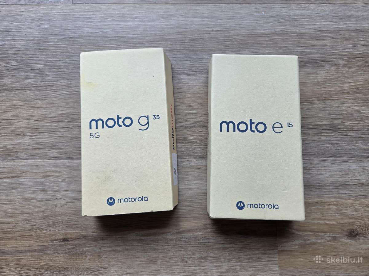 Motorola Moto E15 64gb G35 128gb telefonas