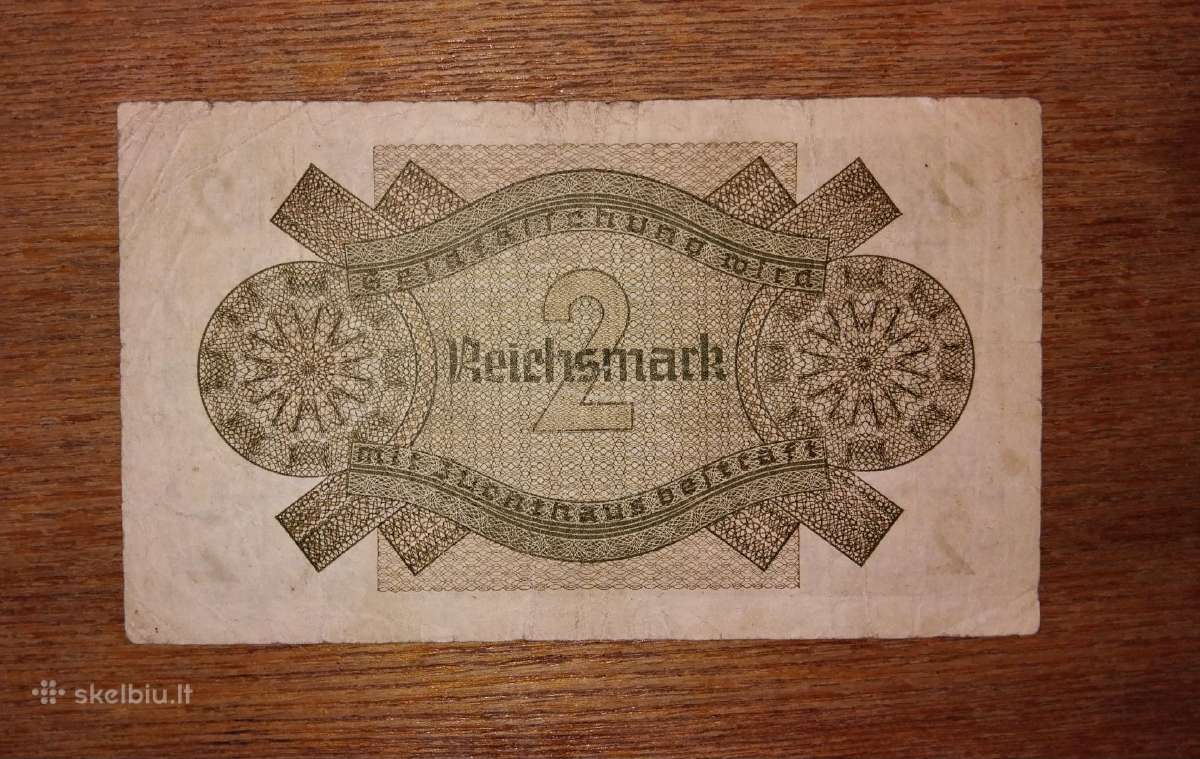 Vokietijos 2 reichsmark banknotas - nuotraukos Nr. 2