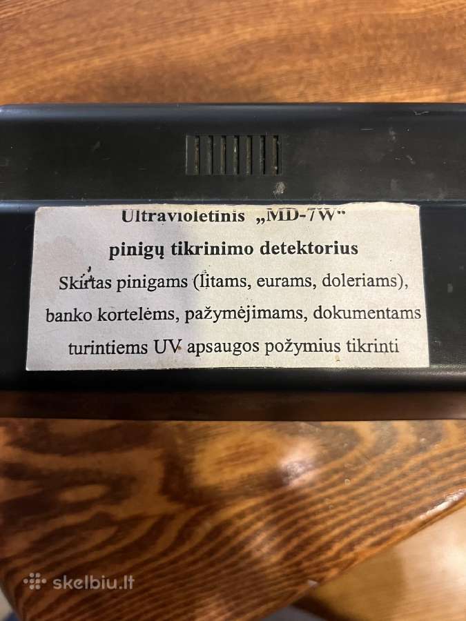 Pinigų tikrintuvas-detektorius Uv - nuotraukos Nr. 3