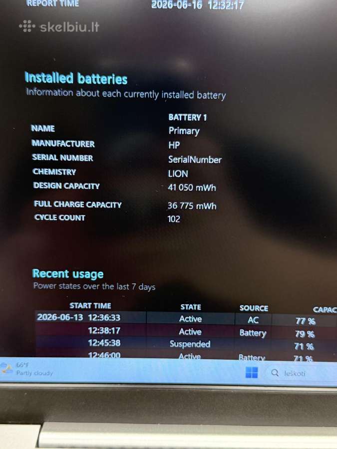 Hp Pavilion 15 i7-13th/16ram/512nvme - nuotraukos Nr. 7