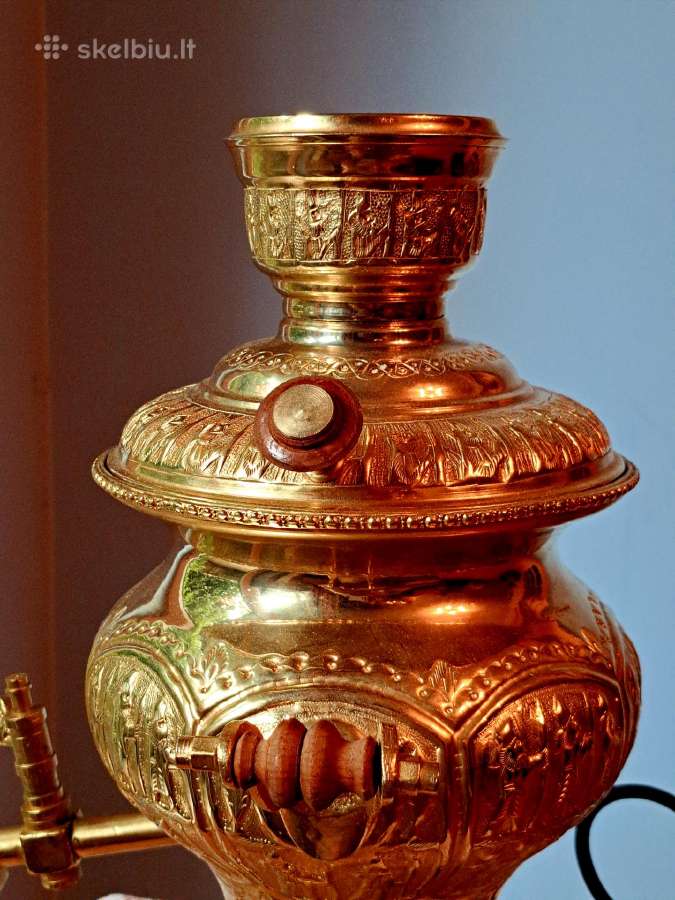 2,5l vintažinis žalvarinis naujas virdulis. - nuotraukos Nr. 3