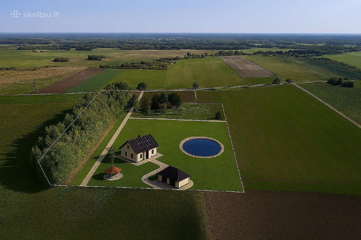 4,8 ha su mišku - sodybai + tik ~87€/a