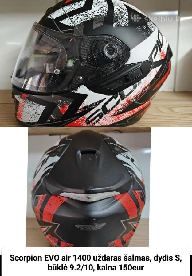 Schuberth, Shoei,hjc, Shark salmai įvairūs dydžiai - nuotraukos Nr. 8