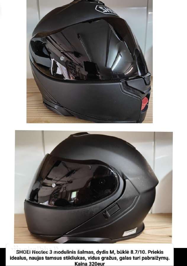 Schuberth, Shoei,hjc, Shark salmai įvairūs dydžiai - nuotraukos Nr. 3