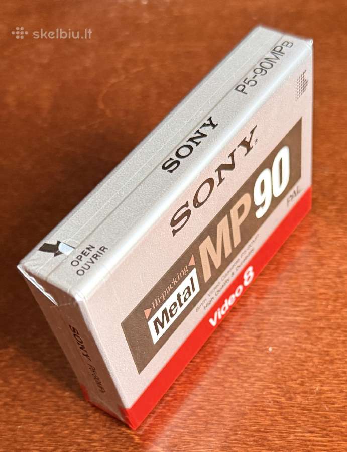 Video kasetės Sony Video8 Metal Mp90