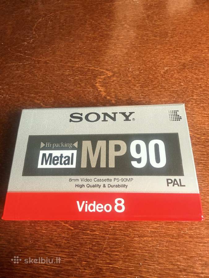 Video kasetės Sony Video8 Metal Mp90 - nuotraukos Nr. 4