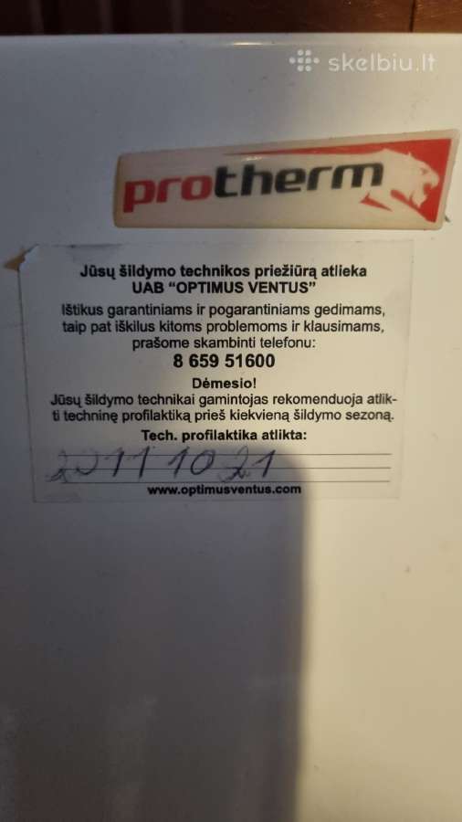 Dujinis katilas Protherm - nuotraukos Nr. 3