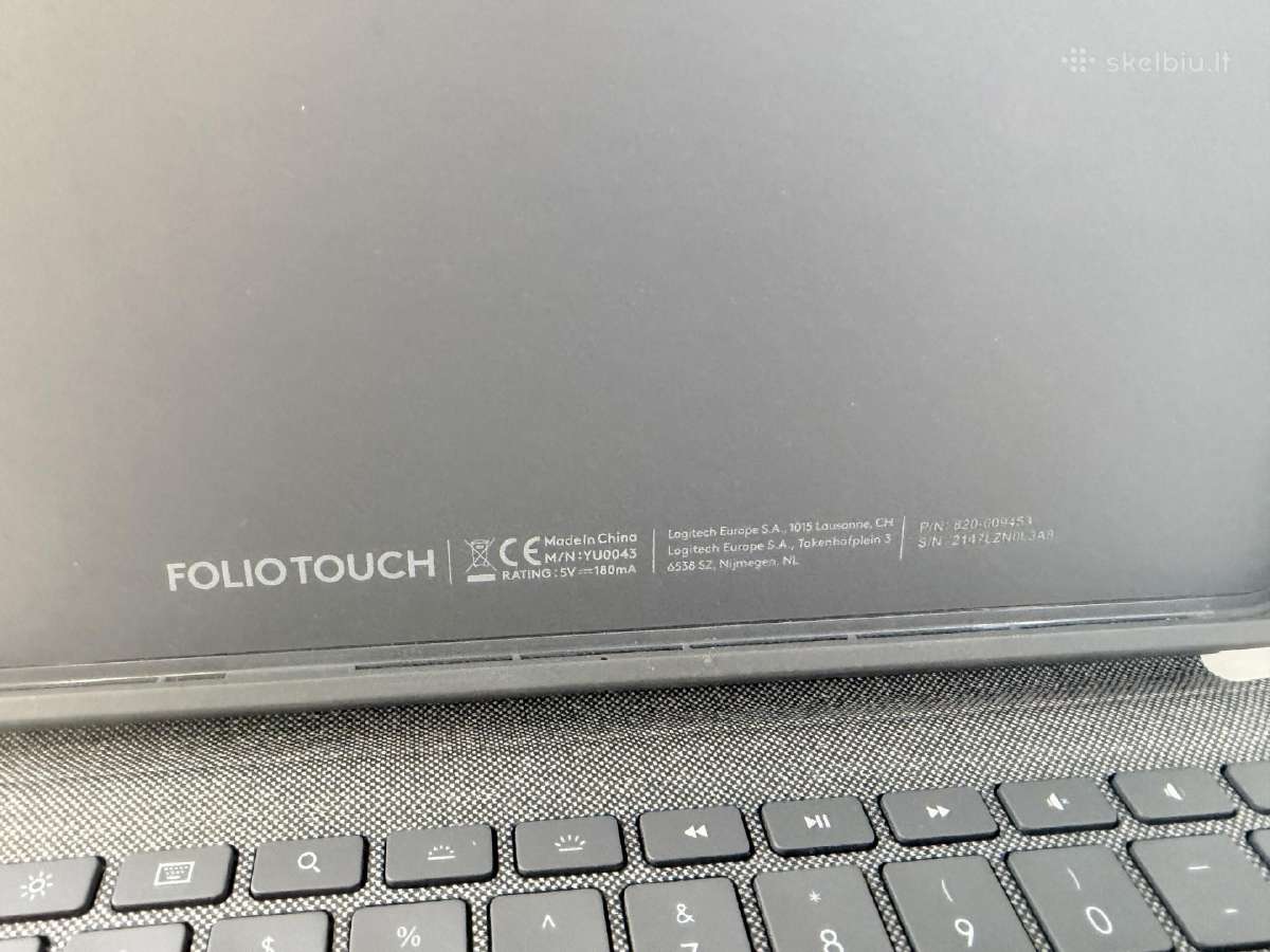 Logitech Foliotouch klaviatura - nuotraukos Nr. 2