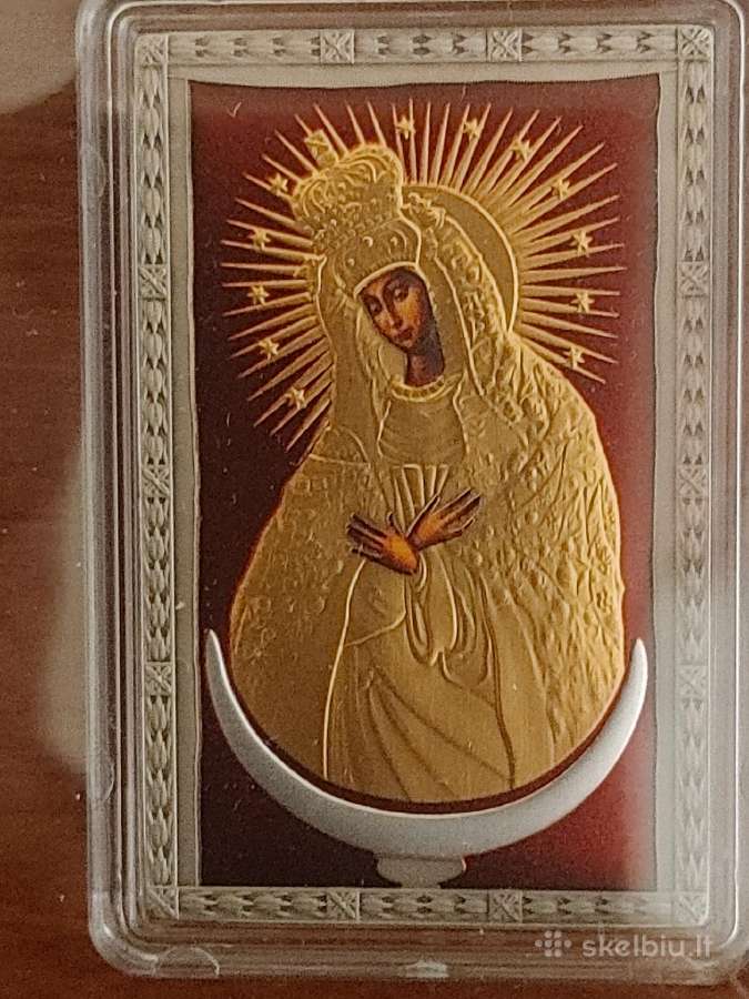 Sidabrinės monetos - Aušros Vartų Dievo Motina - nuotraukos Nr. 3