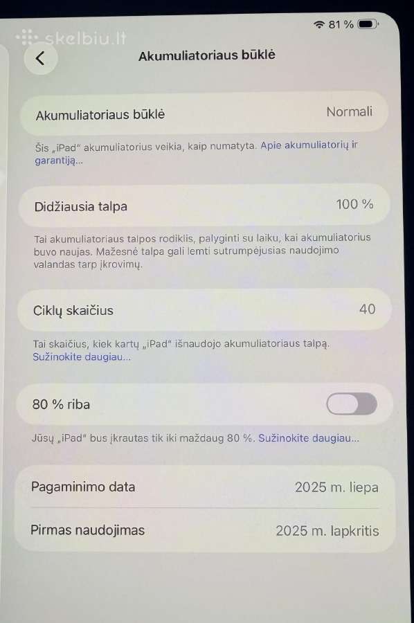 Apple iPad Pro M5 256gb 2025m - nuotraukos Nr. 6