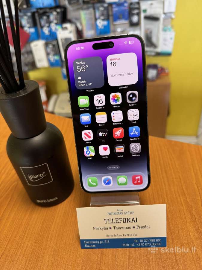 iPhone 14promax 128gb Purple Su Garantija
