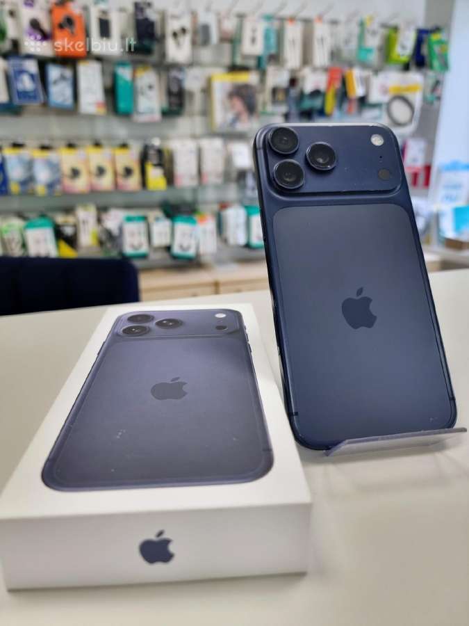 Parduodamas iPhone 17 Pro Max 512 GB – mėlynas