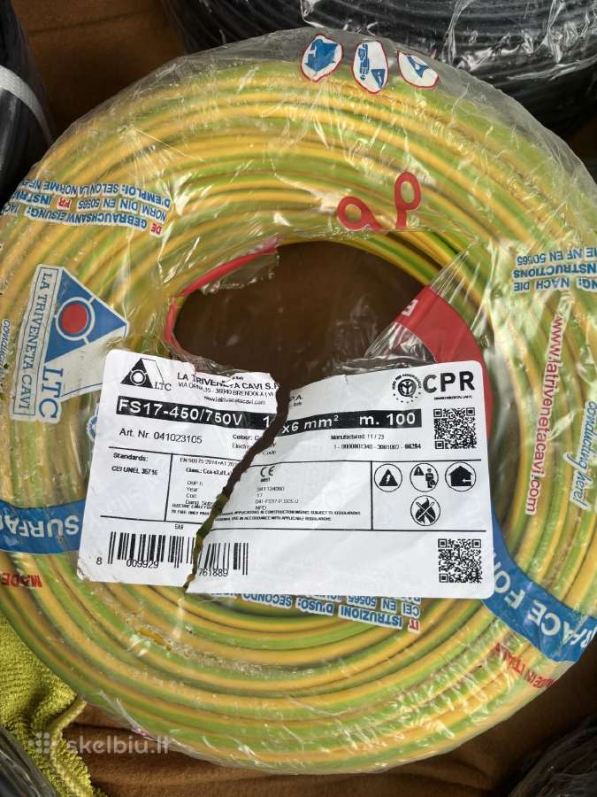 Parduodami Nauji Elektros Kabeliai