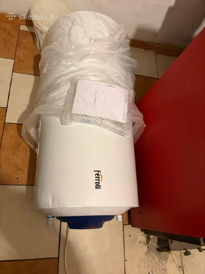 Kombinuotas horizontalus 100 l vandens šildytuvas