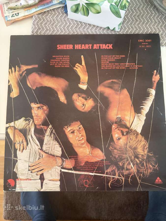 Queen “sheer heart attack 1974 emi - nuotraukos Nr. 2