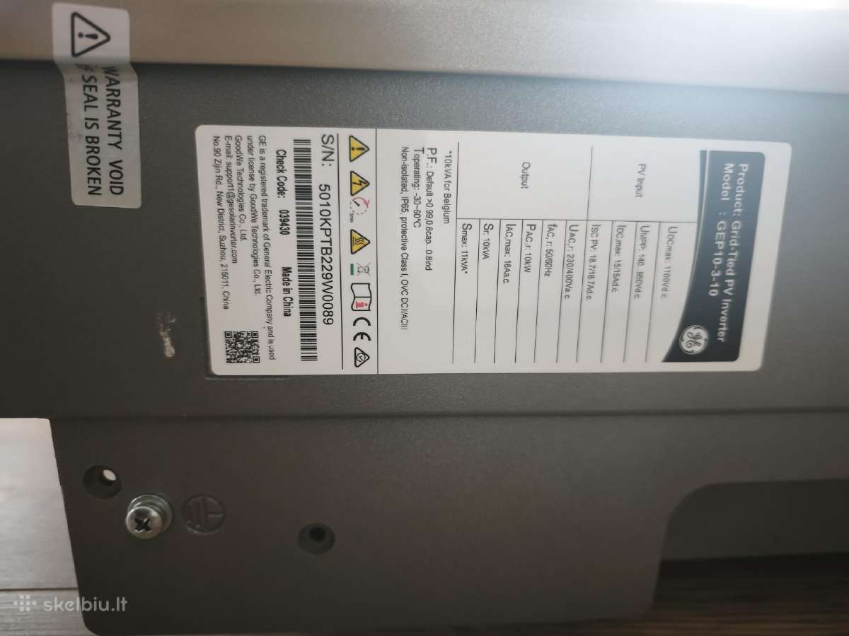 Se trifazis inverteris General Electric-10 Kw. - nuotraukos Nr. 2