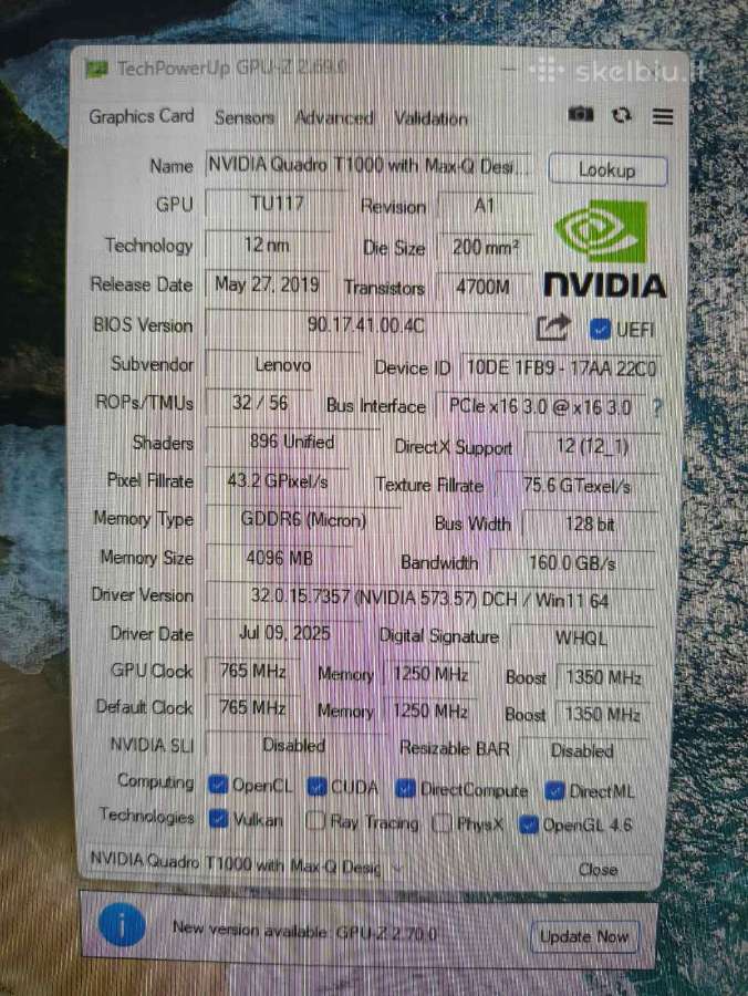 P1 Gen3 15.6 Ips i7-10850h 64gb 512gb T1000 4gb - nuotraukos Nr. 6