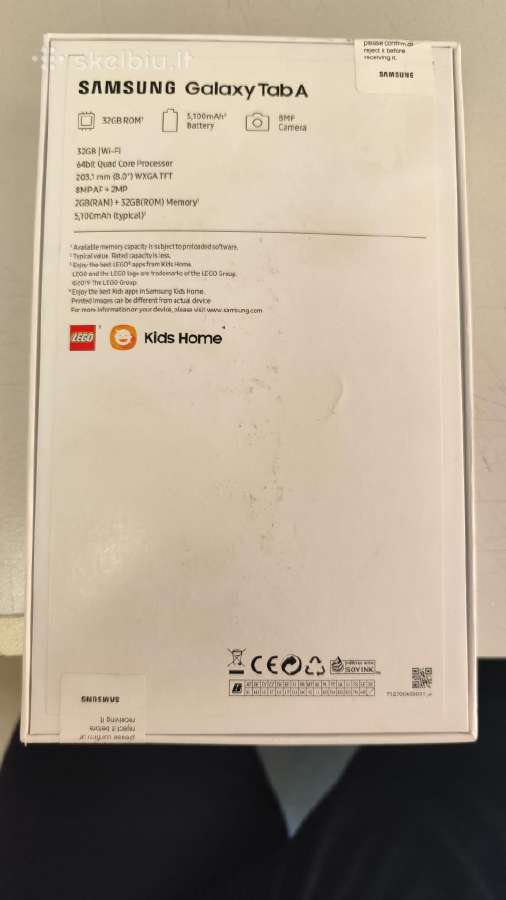 Planšėtė Samsung Galaxy Tab A 8.0 Sm-t380 - nuotraukos Nr. 2