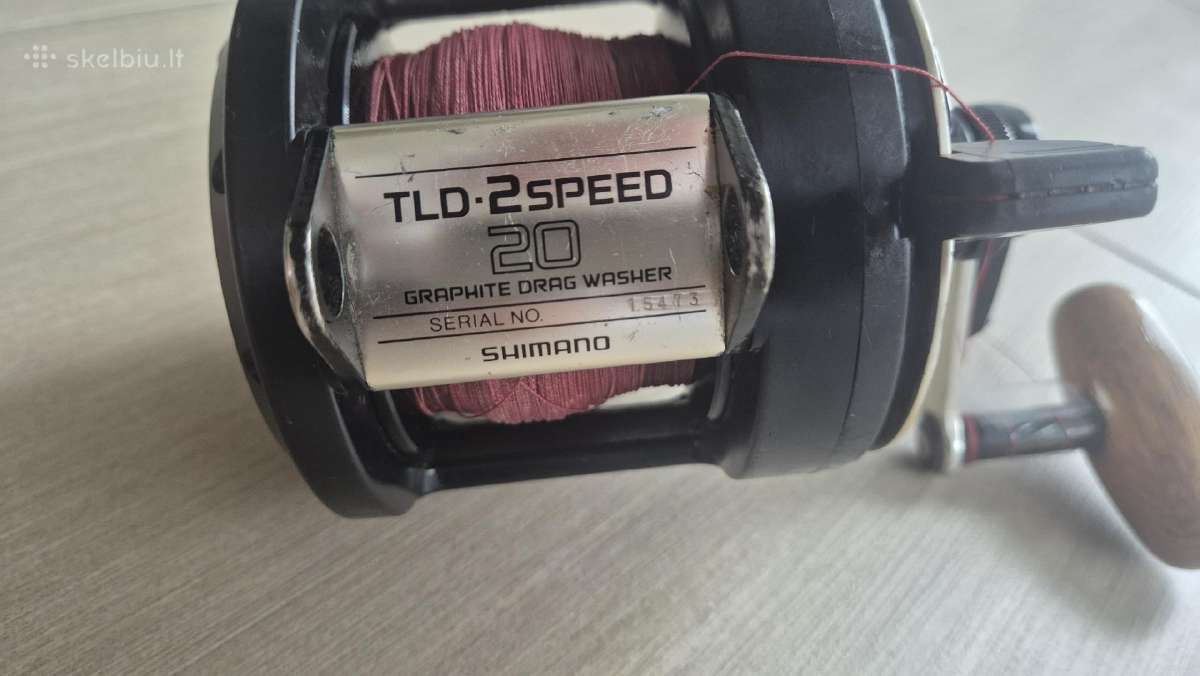 Jūrinė 2 greičių ritė Shimano Tld 20 su valu - nuotraukos Nr. 5