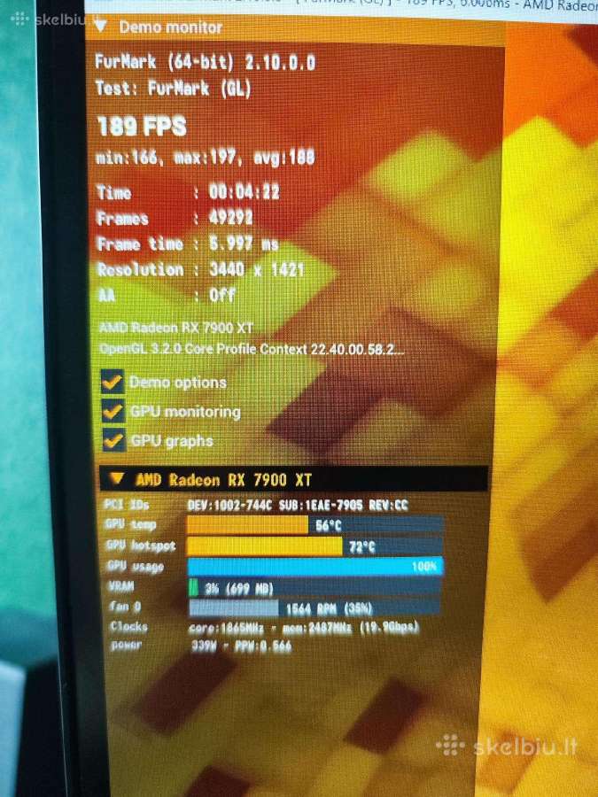 Xfx Speedster Merc 310 Radeon Rx 7900 XT 20gb - nuotraukos Nr. 5