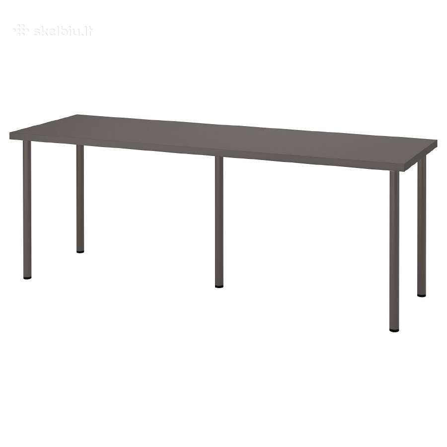 Pilkas rašomasis stalas/desk Ikea Lagkapten 200x60