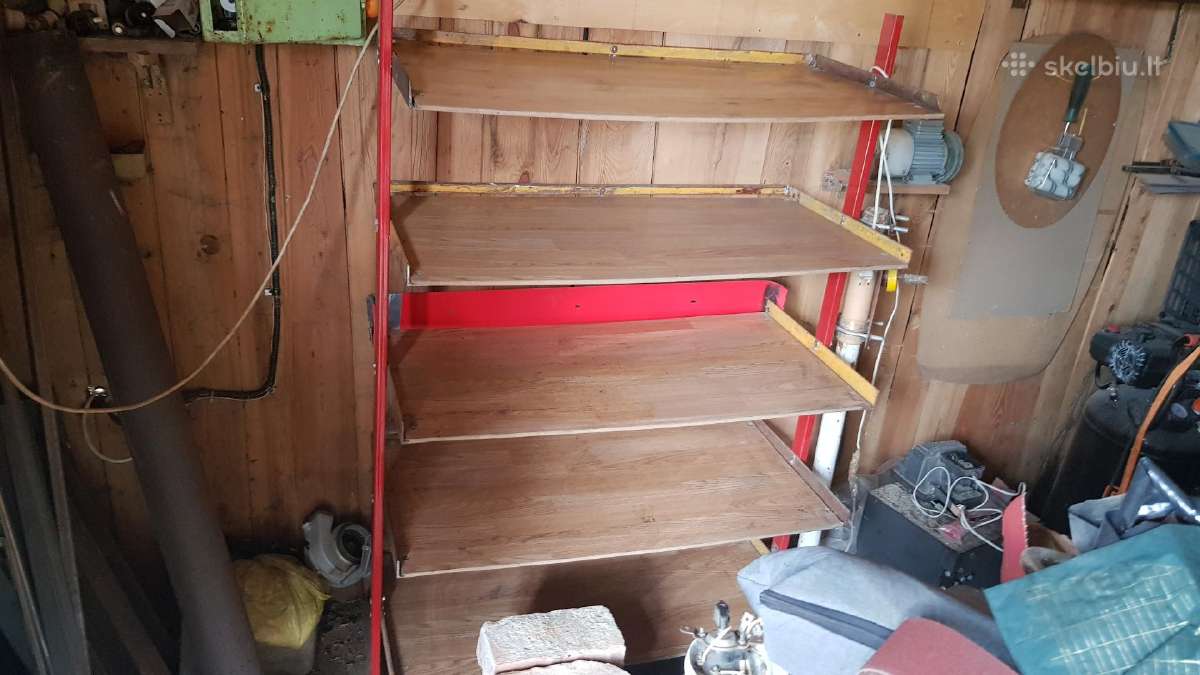 Lentyna stelazas garazui ar kitur ir staliukas