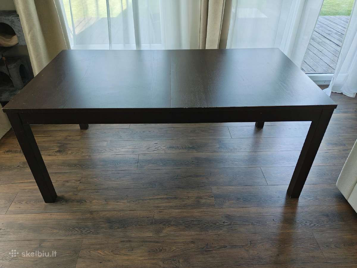 Ikea valgomasis stalas Bjursta - išskleidžiamas