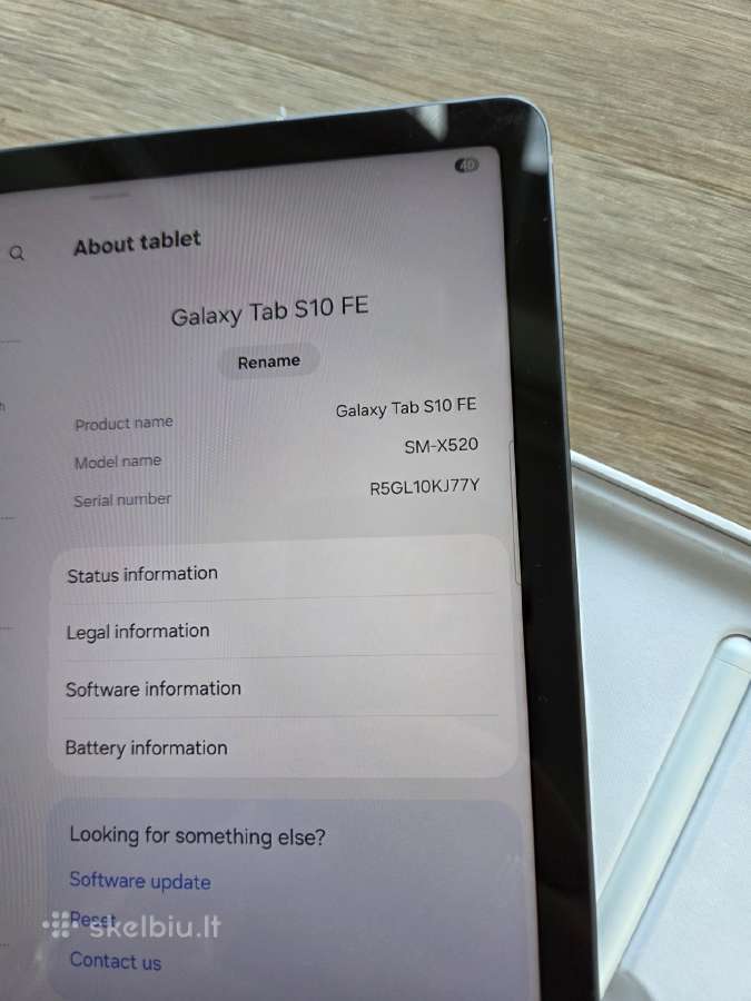 Samsung Galaxy Tab S10 Fe A11 planšetė - nuotraukos Nr. 11