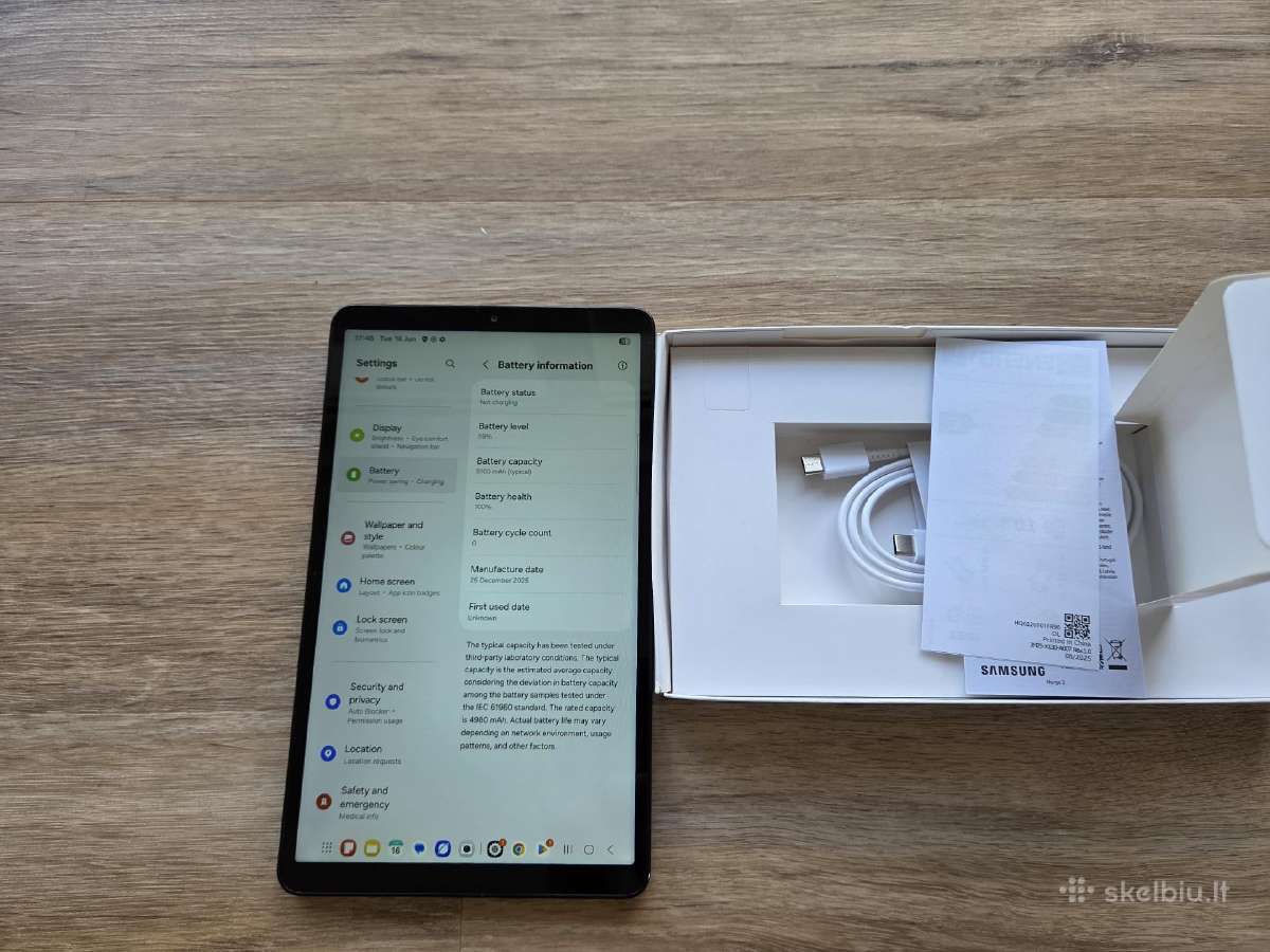 Samsung Galaxy Tab S10 Fe A11 planšetė - nuotraukos Nr. 4