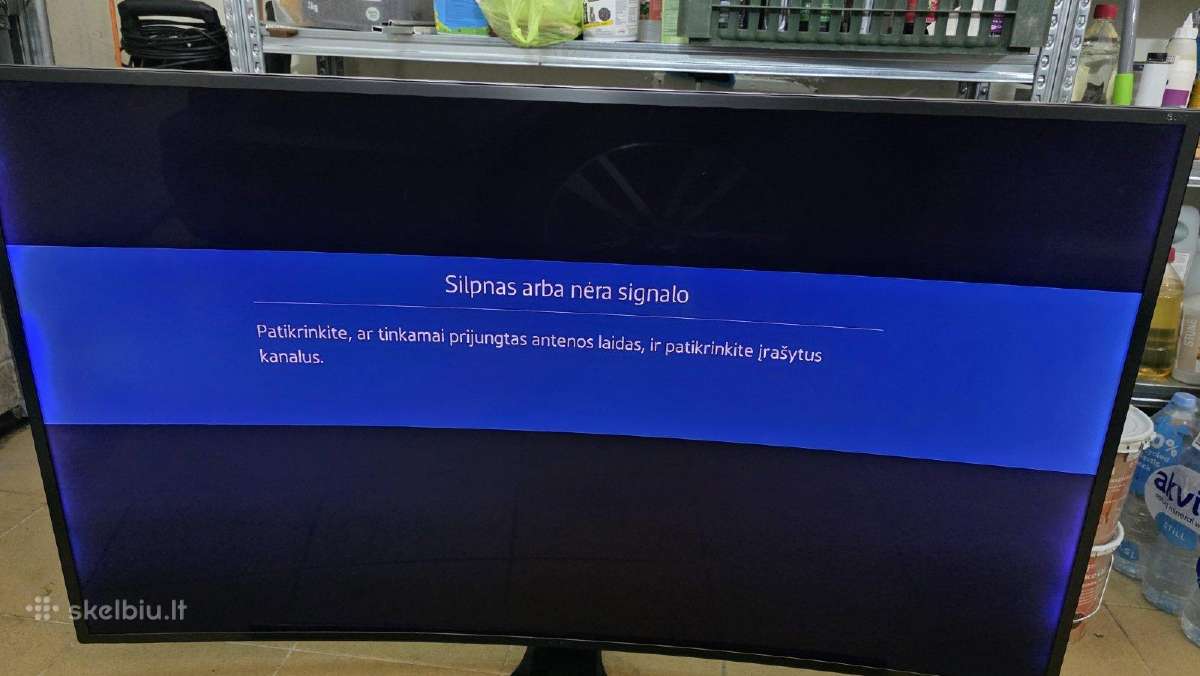 Samsung 55" 4k Uhd Smart TV, lenktas ekranas