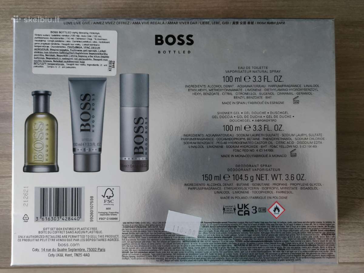 Hugo Boss Kvepalai,dušo želė,dezodoranto rinkinys - nuotraukos Nr. 2