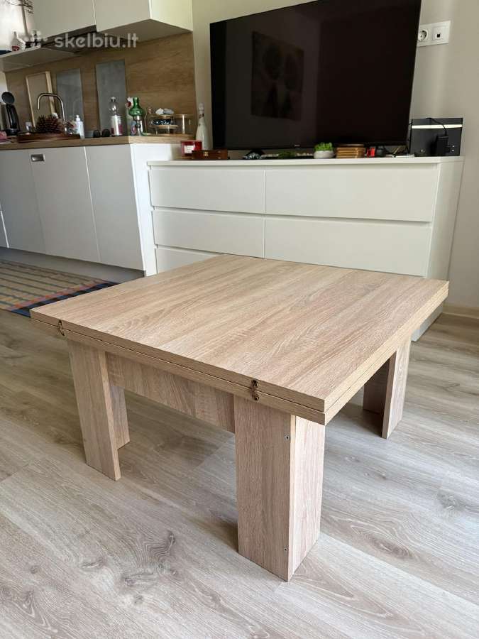 Transformuojamas stalas 8080 / 80160 – kavos ir