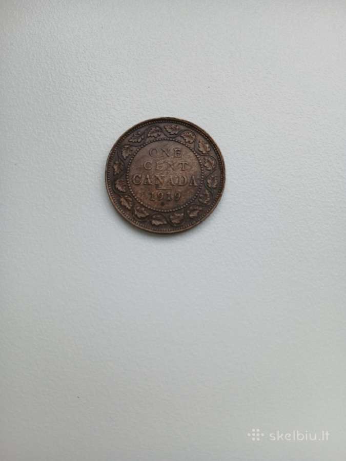 1919 m. Kanados 1 cento moneta („Large Cent“)