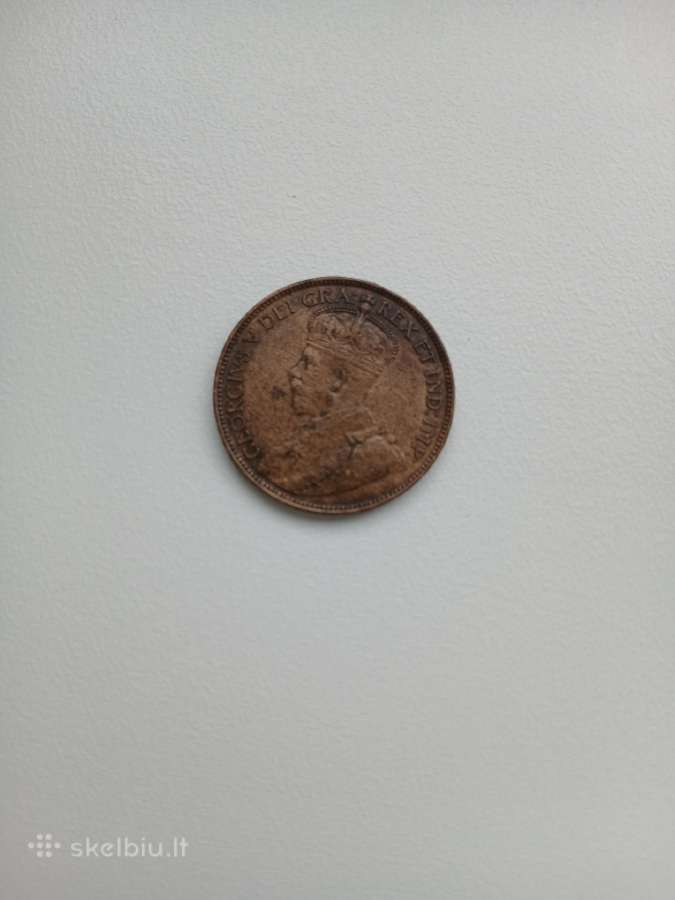 1919 m. Kanados 1 cento moneta („Large Cent“) - nuotraukos Nr. 2
