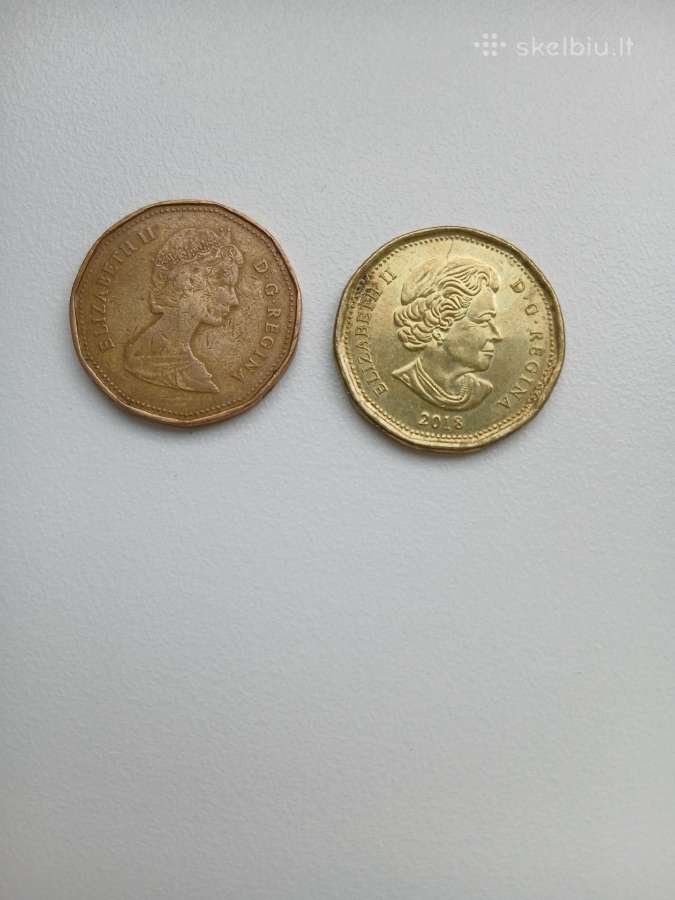 Kanados 1 dolerio monetos
