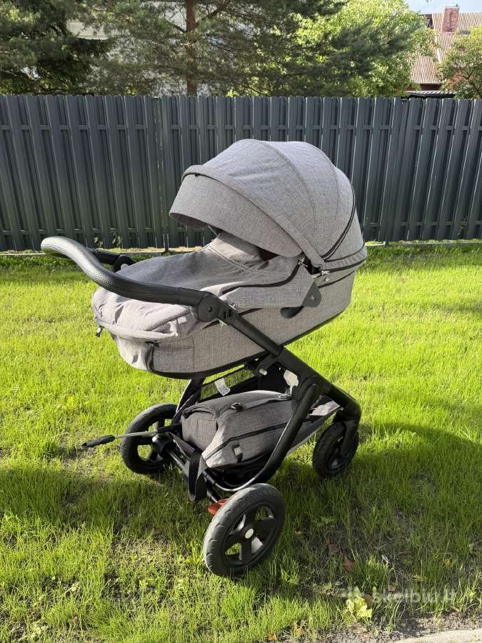 Stokke trailz vežimas+automobilio kėdutė ir t.t.