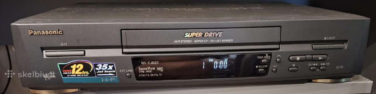 Panasonic Nv-fj620eg-k Vhs grotuvas