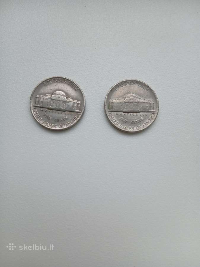 JAV 1982, 1985 Jefferson 5 centai - nuotraukos Nr. 2
