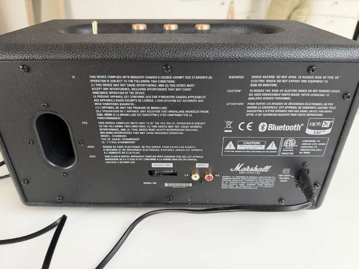 Marshall Stanmore I Bluetooth kolonėlė - nuotraukos Nr. 3