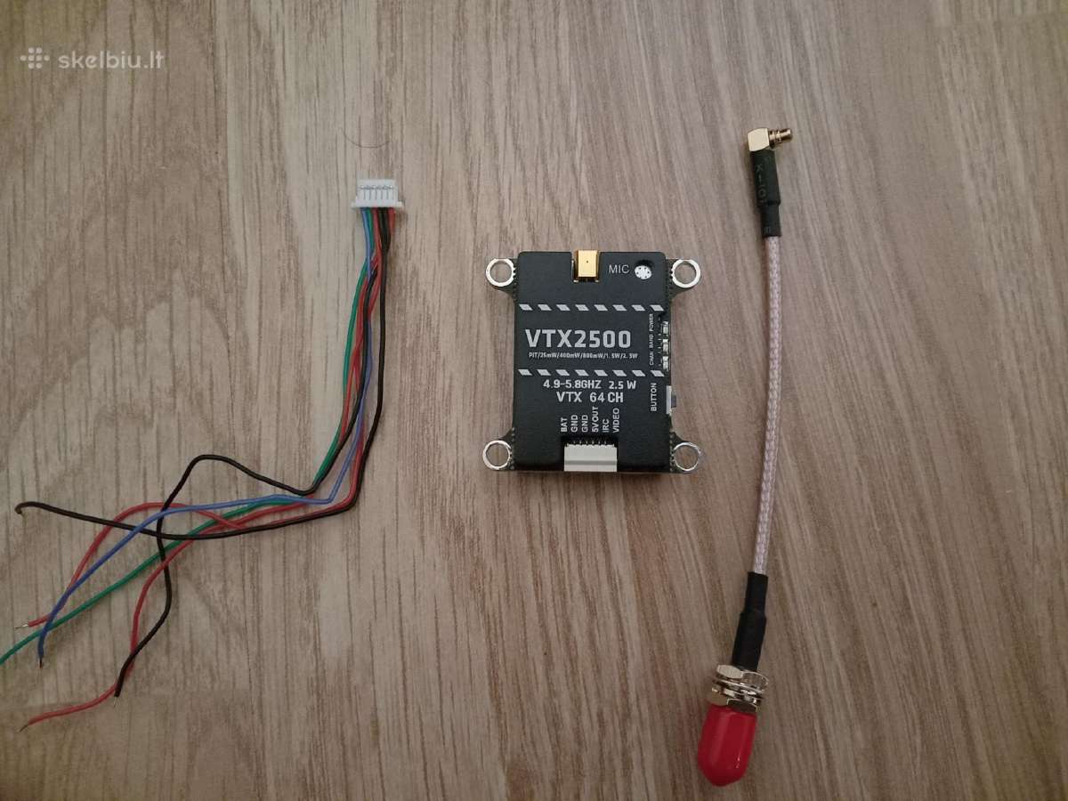 Fpv drono 2.5w vaizdo siustuvas