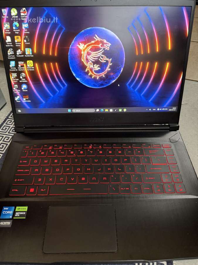 Msi Thin Gf63 12uc - nuotraukos Nr. 2