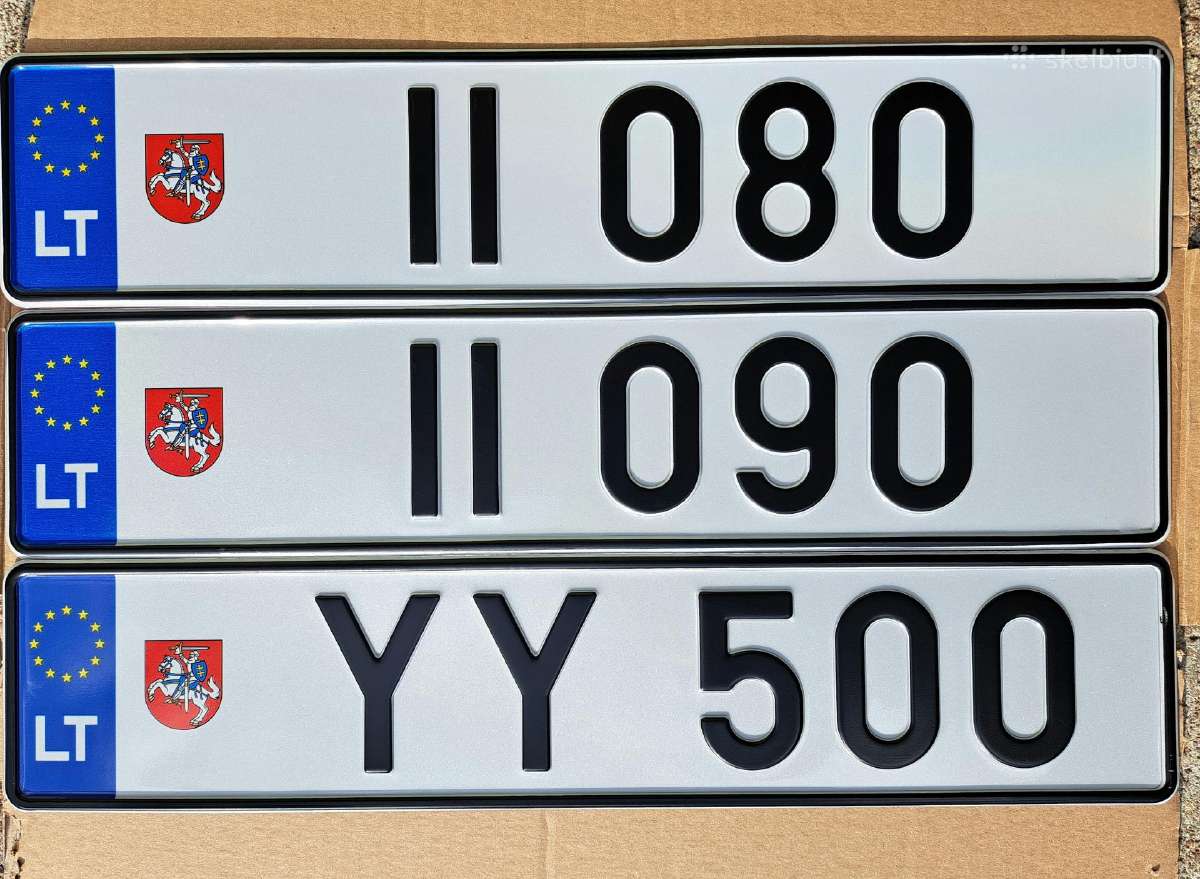 Nauji valstybiniai numeriai