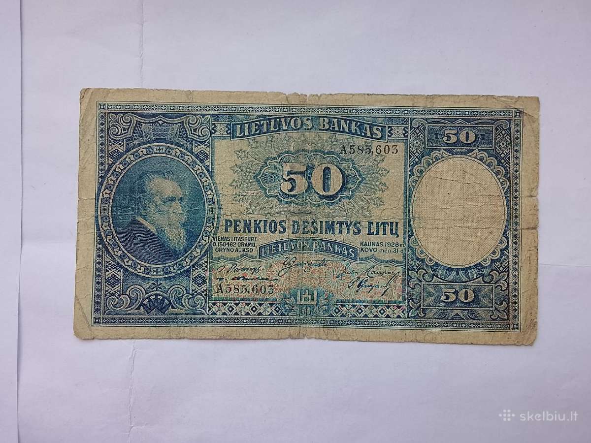 50 Litų.1928m.