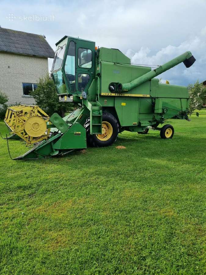 John Deere 955 kombainas su smulkintuvu–tvarkingas