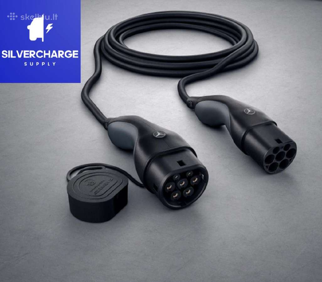 Elektromobilio pakrovėjas, kabelis, adapteris Ev